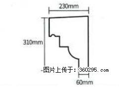 产品分解图型 - 檐口线，型号：SX311-YK-3，规格：230x310mm(3) - 威海三象EPS建材 weihai.sx311.cc
